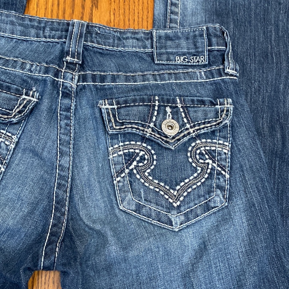 Big Star Remy Low Rise Stretch Boot Cut Jeans - Picture 4 of 11